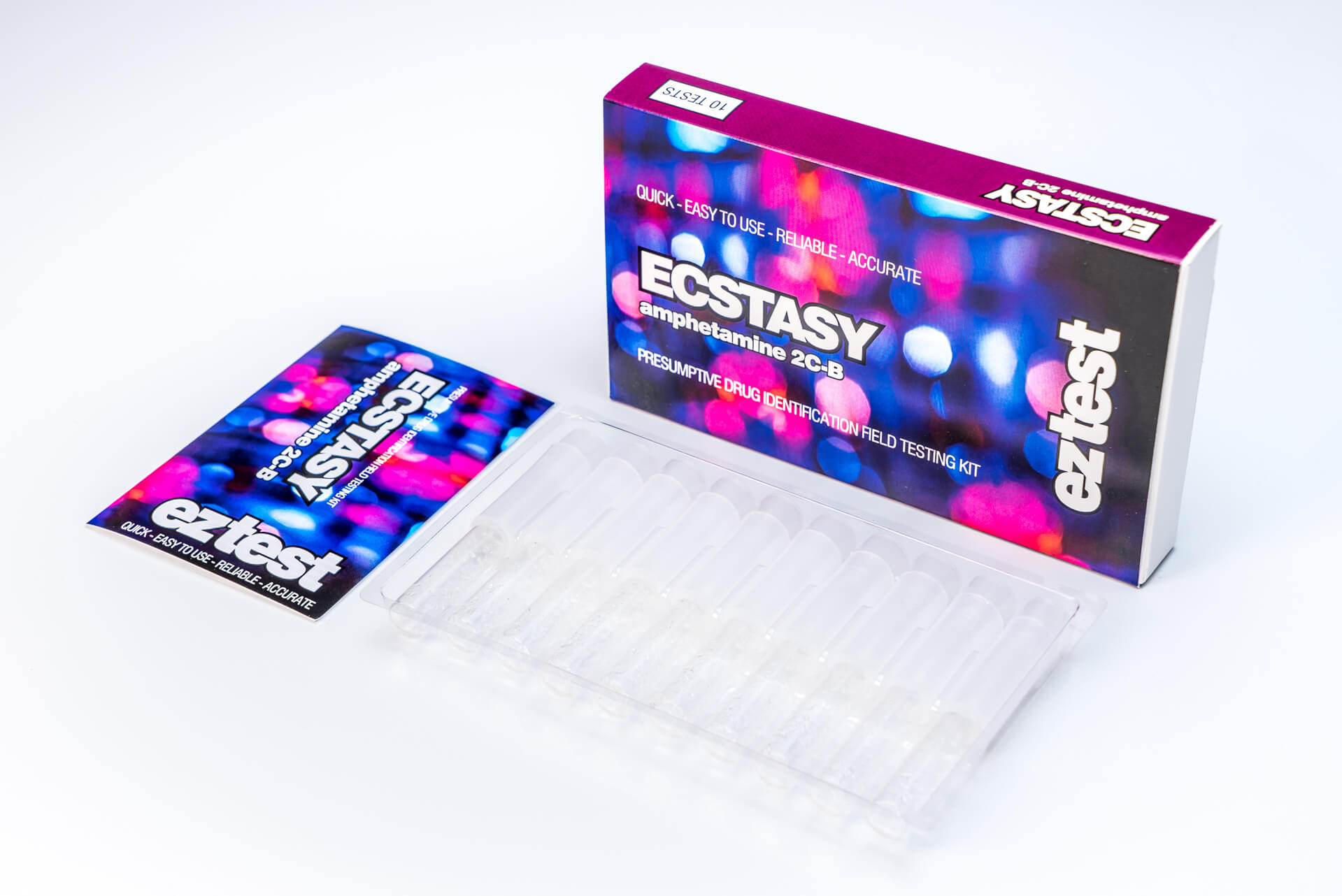 Ecstasy Drogen Test Kit für 10 Anwendungen