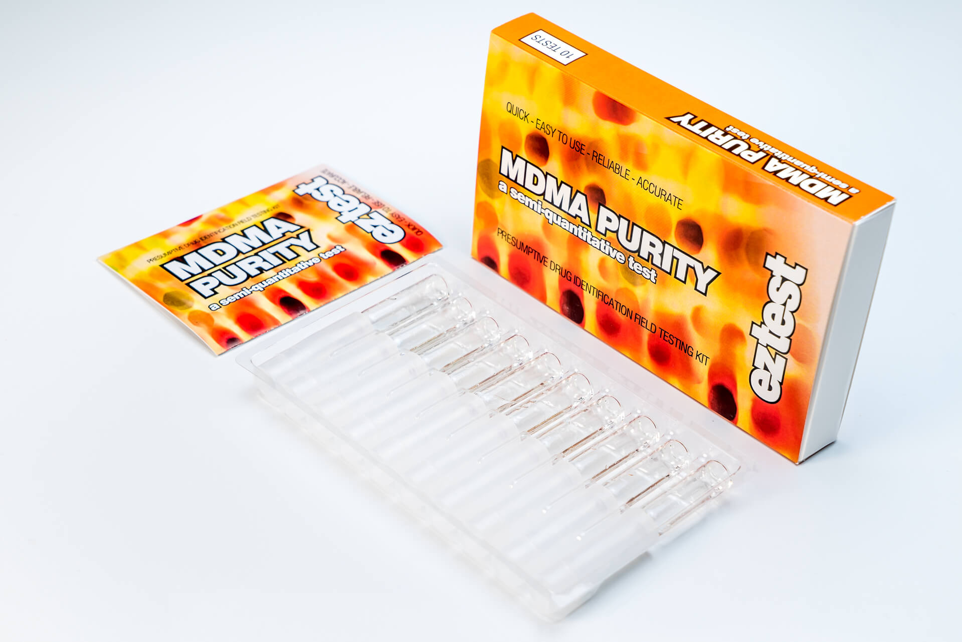 MDMA Purity 10 Use Drug Testing Kit