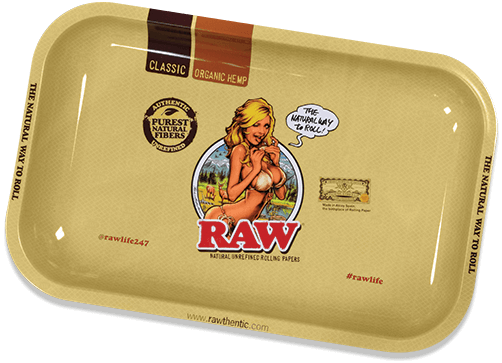 RAW Classic Rolling Trays Medium - Girl - Home Drug Testing Kits